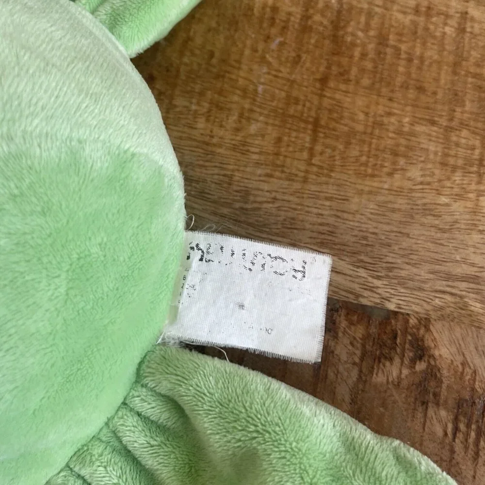 Kellytoy Lying Down Frog Eyes Smile Flower Floppy Soft Big Eyes Green Well Loved